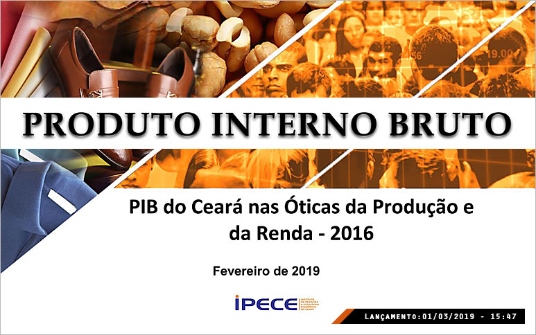 Participação do PIB cearense em relação ao nacional cresce em 2016