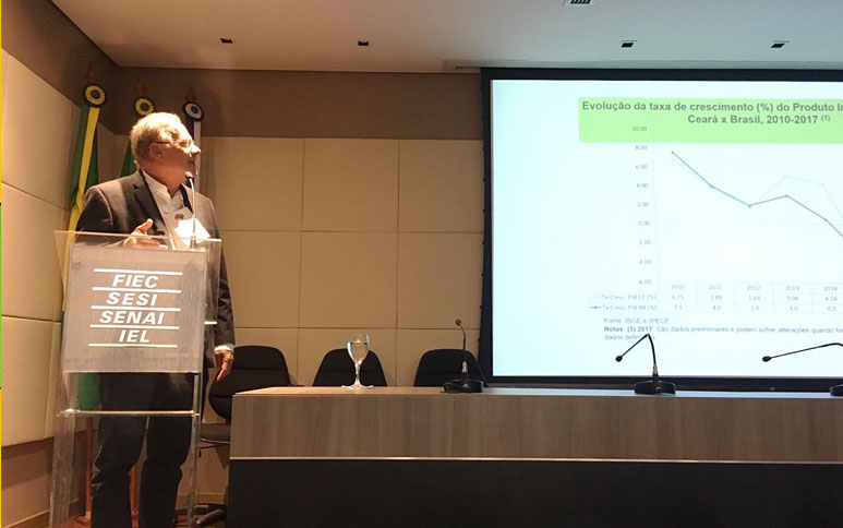 Ipece participa de seminário promovido pela Sedet e apresenta os principais indicadores da economia do Ceará