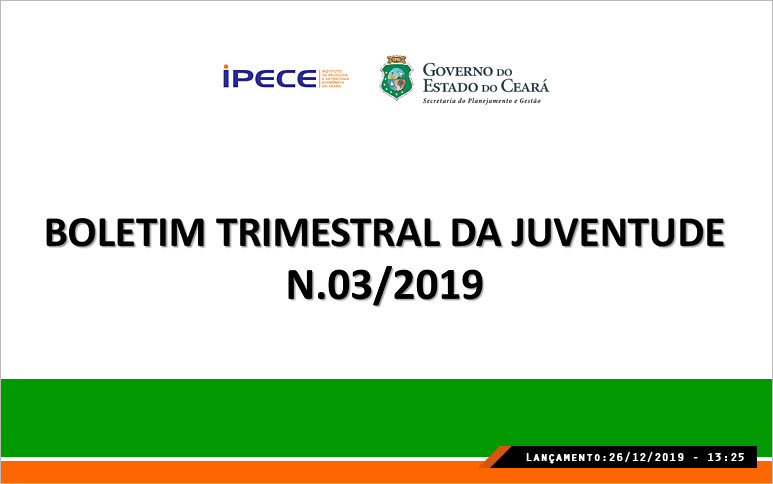 Estudo revela crescimento na frequência escolar entre jovens no Ceará no 3º trimestre de 2019