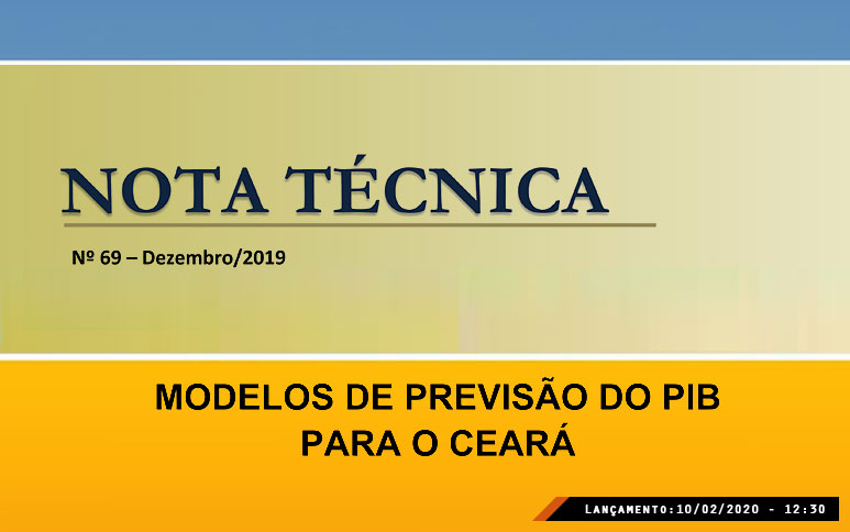 Modelos de projeções do PIB são abordados em trabalho do Ipece