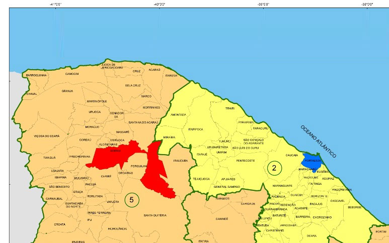 Mapa do Ipece possibilita consulta das fases do plano de retomada da economia nos 184 municípios do Ceará