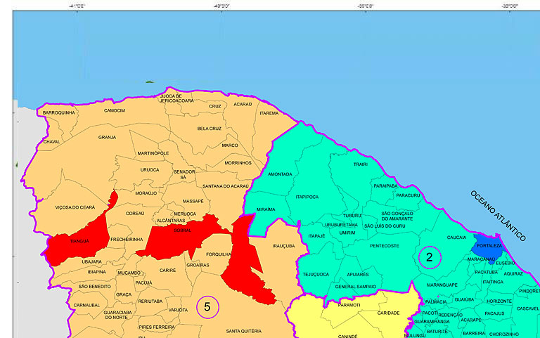 Ipece atualiza mapa com a classificação dos municípios em relação as fases do plano de retomada da economia