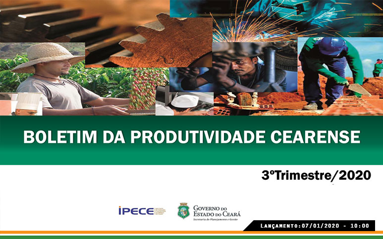 Desempenho da produtividade agregada por pessoal e por horas trabalhadas da economia cearense supera a do Brasil
