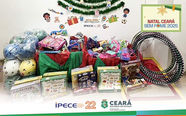 Ipece doa 140 presentes para a Campanha Natal Ceará Sem Fome